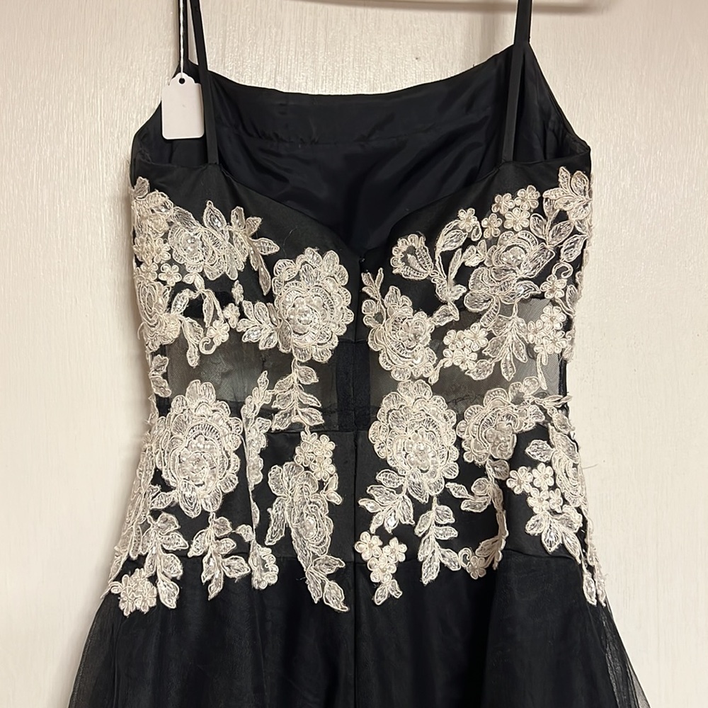 Black & White Lace Dress